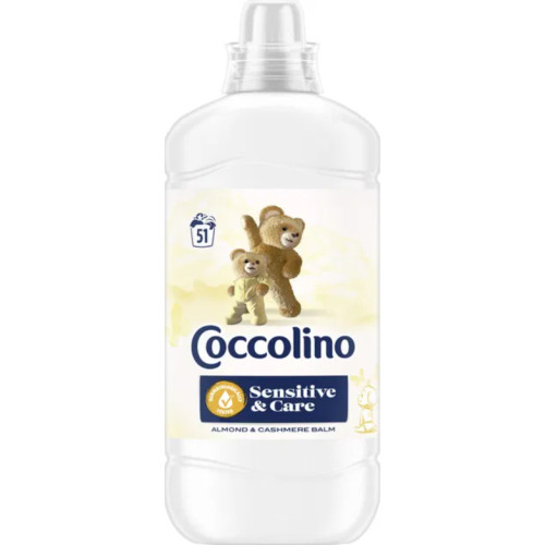 Кондиціонер для білизни Coccolino Sensitive & Care Almond & Cashmere Balm 51 прання, 1.275 л